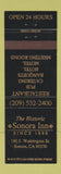 Matchbook Cover - Sonora Inn CA
