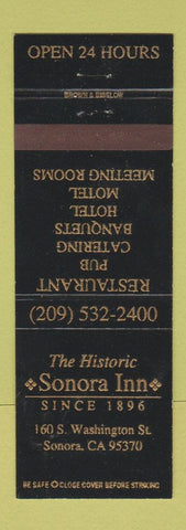 Matchbook Cover - Sonora Inn CA