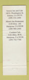 Matchbook Cover - Sonora Inn CA