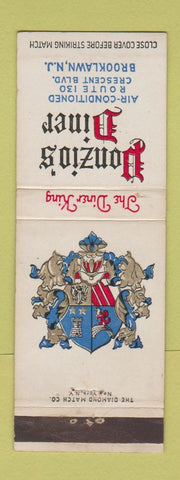 Matchbook Cover - Ponzio's Diner Brooklawn NJ