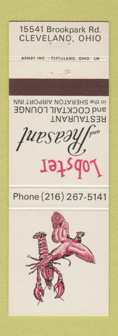 Matchbook Cover - Lobster and Pheasant Restaurant Cleveland OH