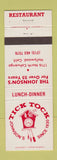 Matchbook Cover - Tick Tock Johnson's Hollywood CA restaurant