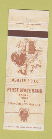 Matchbook Cover - First State Bank Conrad IA