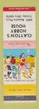 Matchbook Cover - Clayton's Hobby House Toledo OH hillbilly