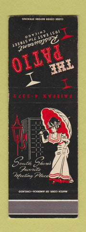 Matchbook Cover - The Patio Restaurant Chicago IL girlie WEAR