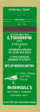 Matchbook Cover - McSeagull's Boothbay Harbor ME