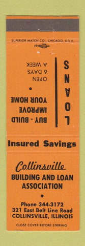 Matchbook Cover - Collinsville Building and Loan IL