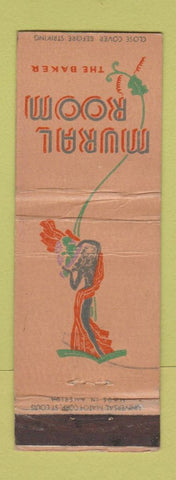 Matchbook Cover - Mural Room Baker Hotel Dallas TX girlie WEAR
