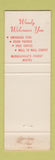 Matchbook Cover - Woody's Motel Russellville AR