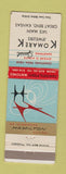 Matchbook Cover - Hamilton Watches Komarek Jewelers Great Bend KS