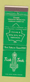 Matchbook Cover - Tick Tock Restaurant Hollywood CA