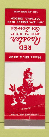 Matchbook Cover - Red Rooster Portland OR restaurant