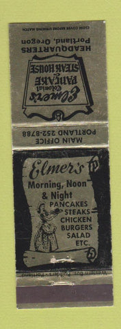 Matchbook Cover - Elmer's Colonial Pancake Steak House Portland OR WEAR