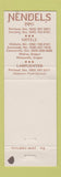Matchbook Cover Nendels Inns Motels Portland Corvallis OR Chehalis Sunnyside WA