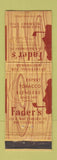 Matchbook Cover - Fader's Tobacco Baltimore MD