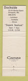 Matchbook Cover - Dockside Annapolis MD
