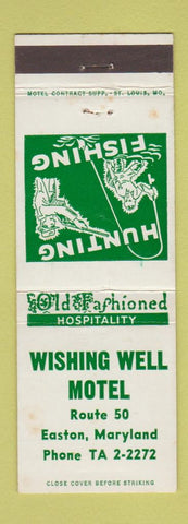 Matchbook Cover - Wishing Well Motel Easton MD