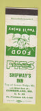 Matchbook Cover - Shipway's Inn Cumberland MD WEAR