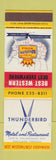 Matchbook Cover - Thunderbird Motel Restaurant Portland OR Best Western