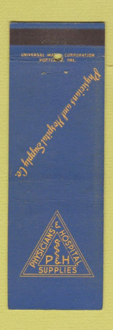 Matchbook Cover - Physicians Hospital Supply Portland OR