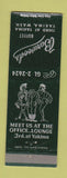 Matchbook Cover - Barwoods Buffet Yakima WA girlie