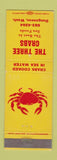 Matchbook Cover - The Three Crabs Dungeness WA