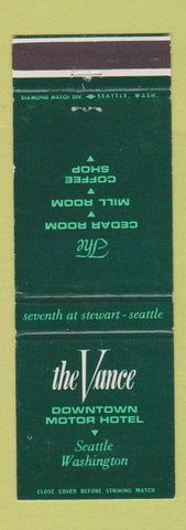 Matchbook Cover - The Vance Hotel Seattle WA