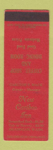 Matchbook Cover - New Cariboo Inn Okanogan WA SAMPLE