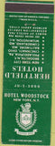 Matchbook Cover - Hotel Woodstock New York City