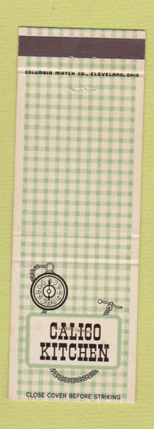 Matchbook Cover - Calico Kitchen New York City Milwaukee WI