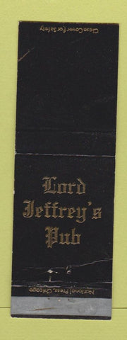 Matchbook Cover - Lord Jeffrey's Pub Rhinelander WI WEAR