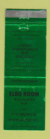 Matchbook Cover - Elbo Room Rhindelander WI WEAR