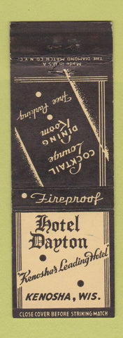 Matchbook Cover - Hotel Dayton Kenosha WI