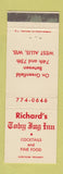 Matchbook Cover - Richard's Toby Jug Inn West Allis WI