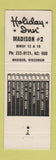 Matchbook Cover - Holiday Inn Madison WI