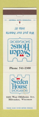 Matchbook Cover - Sveden House Smorgasbord Milwaukee WI