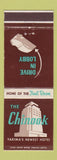 Matchbook Cover - Chinook Hotel Yakima WA