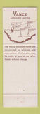 Matchbook Cover - Chinook Hotel Yakima WA