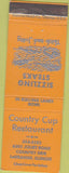 Matchbook Cover - Country Cup Restaurant LeGrange IL