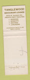 Matchbook Cover - Tanglewood Restaurant Milwaukee WI