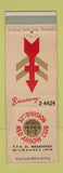 Matchbook Cover - 32nd Division Red Arrow Club Milwaukee WI WORN