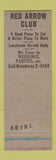 Matchbook Cover - 32nd Division Red Arrow Club Milwaukee WI WORN