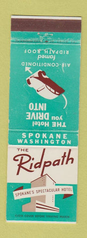 Matchbook Cover - Ridpath Hotel Spokane WA