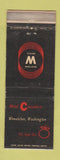 Matchbook Cover - Hotel Cascadian Wenachee WA Apple Box WEAR
