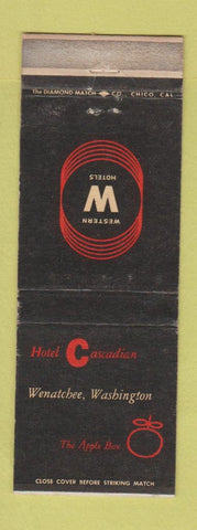 Matchbook Cover - Hotel Cascadian Wenachee WA Apple Box WEAR