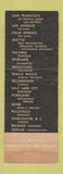 Matchbook Cover - Hotel Cascadian Wenachee WA Apple Box WEAR
