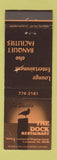 Matchbook Cover - The Dock Restaurant Lynnwood WA WEAR