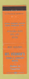 Matchbook Cover - Mount Vernon's Town and Country Motel Mount Vernon WA