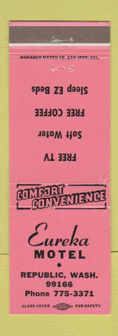 Matchbook Cover - Eureka Motel Republic WA