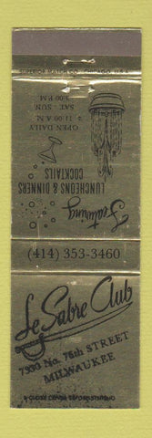 Matchbook Cover - Le Sabre Club Milwaukee WI